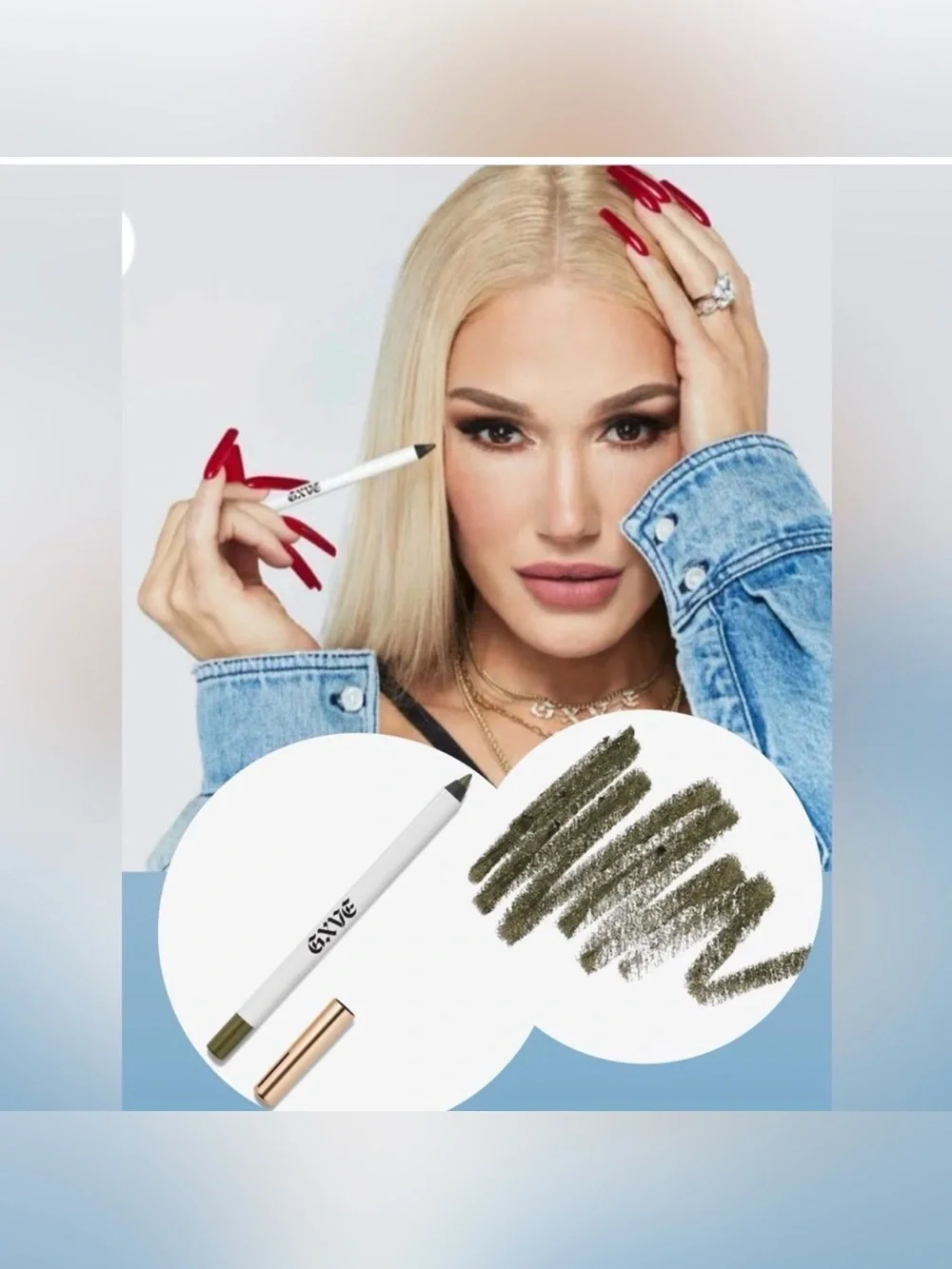 GXVE Line It Up 24HR Gel Eyeliner Pencil Greener Pastures (Green Shimmer)